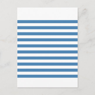 Carte Postale Broad Stripes - Bleu blanc et acier