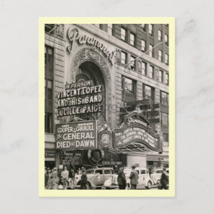 Carte Postale Broadway, New York City Vintage