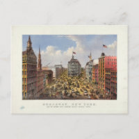 Broadway, New York par Currier & Ives (1875)