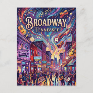 Carte Postale Broadway Tennessee