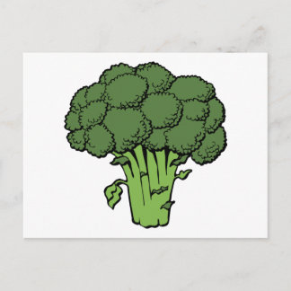 Carte Postale Broccoli vert
