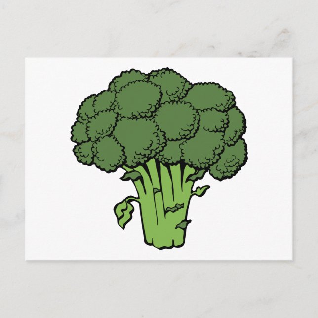 Carte Postale Broccoli vert (Devant)