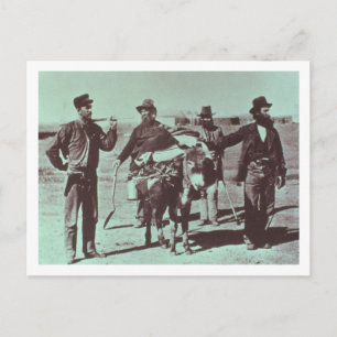 Carte Postale Brocheurs d'or nord-américains, vers 1849 (photo b