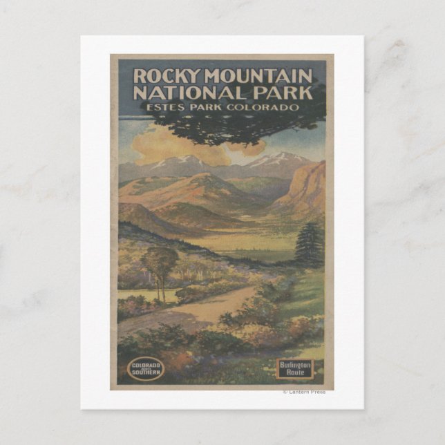 Carte Postale Brochure no 1 du mont Rocky Nat'l Park (Devant)