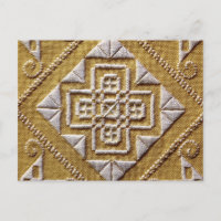 Broderie à découpe blanche IMPRIMÉE 1 sur lin pers