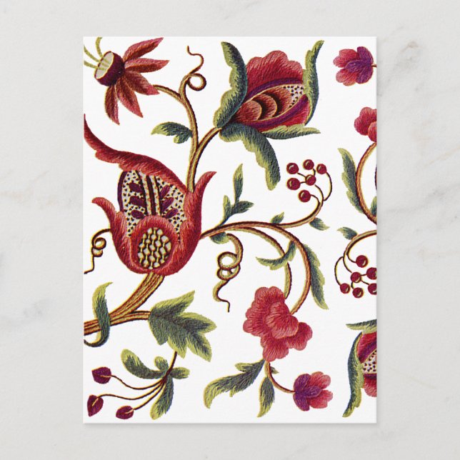 Carte Postale Broderie jacobéenne (Devant)