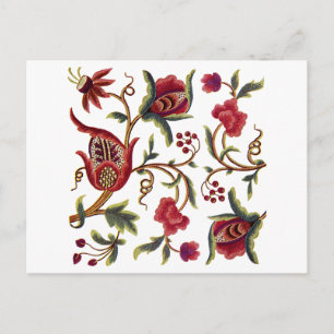 Carte Postale Broderie jacobéenne