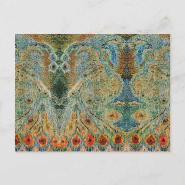 Carte Postale Broderie roumaine vintage, conception (Devant)