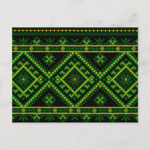Carte postale Broderie ukrainienne
