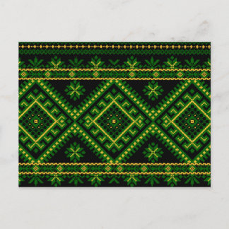Carte postale Broderie ukrainienne