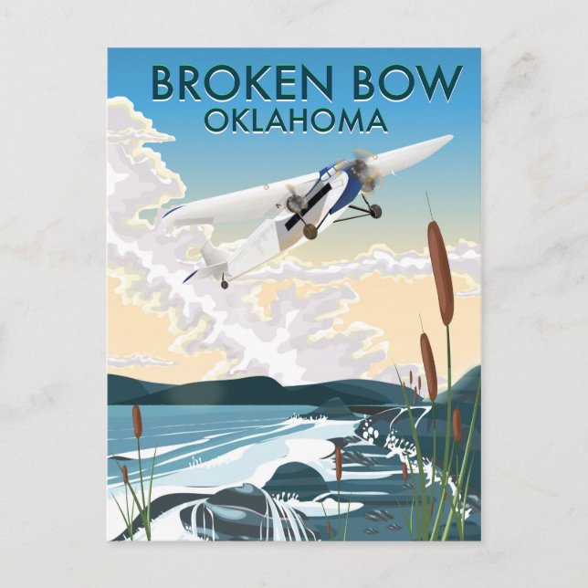 Carte Postale Broken Bow Oklahoma (Devant)