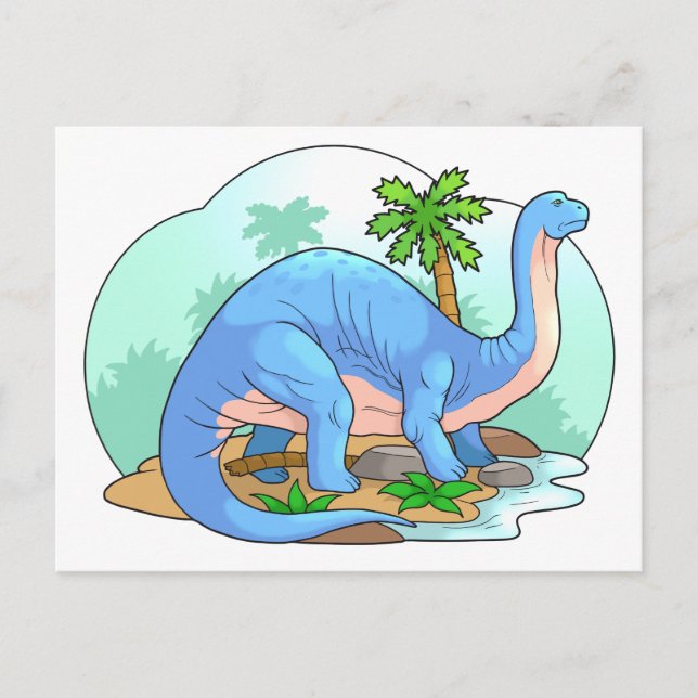 Carte Postale brontosaurus (Devant)