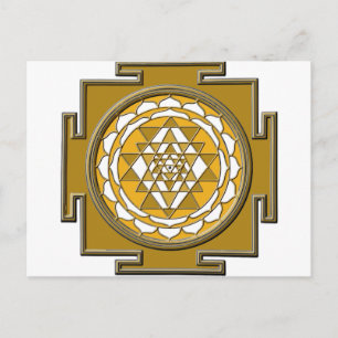 Carte Postale Bronze de Sri Yantra