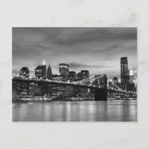 Carte Postale Brooklyn Bridge à Night, New York