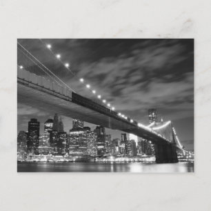 Carte Postale Brooklyn Bridge à Night, New York