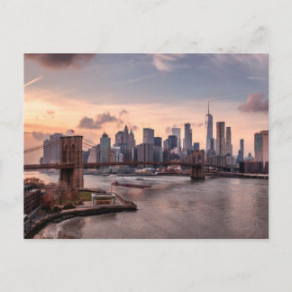 Carte Postale Brooklyn Bridge et Lower Manhattan
