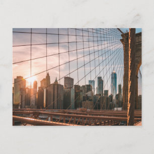 Carte Postale Brooklyn Bridge - Golden Hour (New York, New York)