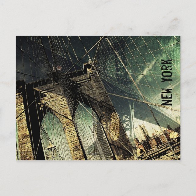 Carte Postale Brooklyn Bridge - New York (Devant)