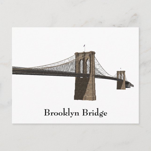 Carte postale : Brooklyn Bridge : New York City (Devant)