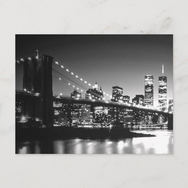 Carte Postale Brooklyn Bridge New York City Skyline Manhattan (Devant)