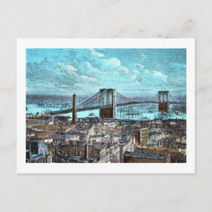 Carte Postale Brooklyn Bridge, New York City Vintage