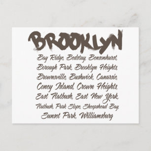 Carte Postale Brooklyn Hoods