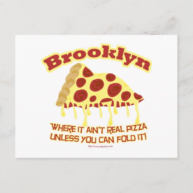 Carte Postale Brooklyn Pizza (Devant)