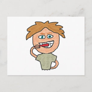 Carte Postale Brossage des dents