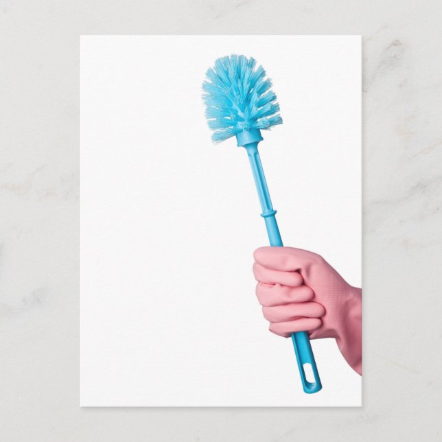 Carte Postale Brosse de cuvette de toilette (Devant)