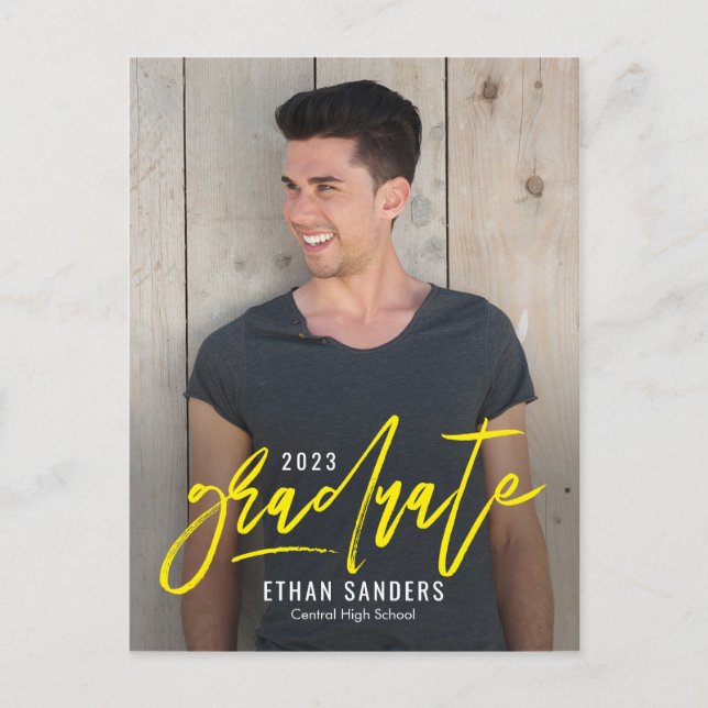 Carte postale Brossé de graduation de couleur modi (Devant)