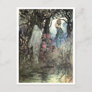 Carte Postale Brossé par un esprit par Warwick Goble