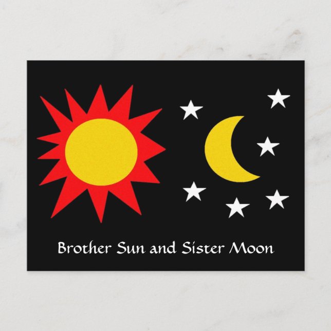 Carte Postale BROTHER SUN and SISTER MOON (Devant)