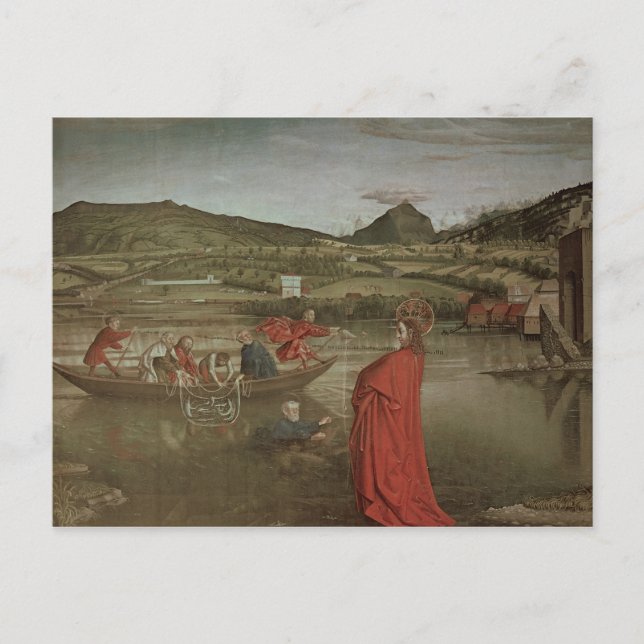 Carte Postale Brouillon Miraculeux de poissons (Devant)