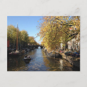 Carte Postale Brouwersgracht Amsterdam Automne