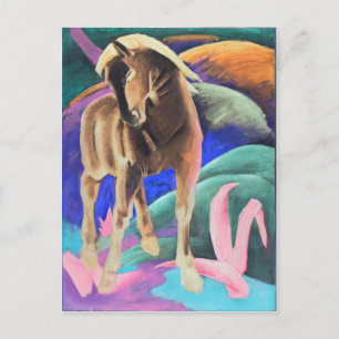 CARTE POSTALE Brown HORSE