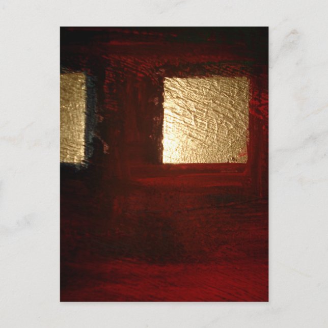 Carte Postale Brown Red Gold Abstrait (Devant)