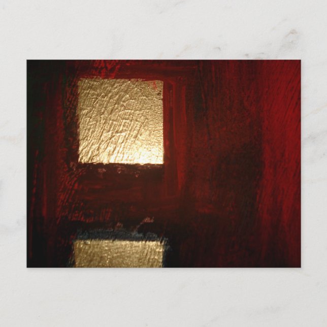 Carte Postale Brown Red Gold Abstrait (Devant)