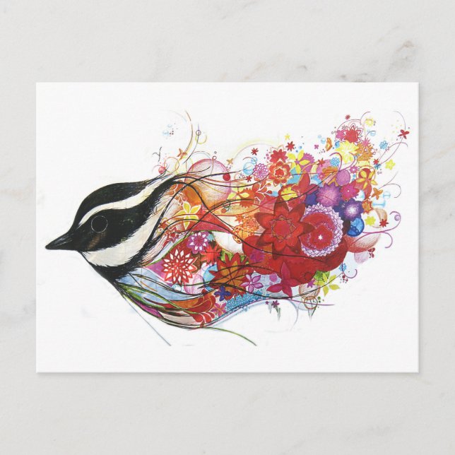 Carte Postale Bruant graphique (Devant)