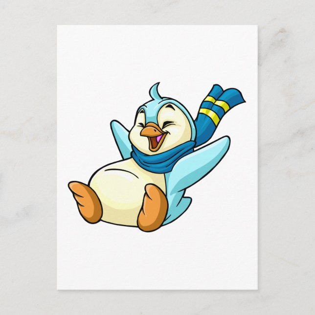 Carte Postale Bruce bleu coulissant (Devant)