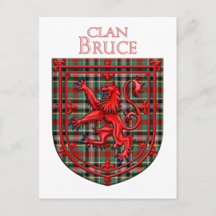 Carte Postale Bruce de Kinnaird Tartan Scottish Plaid