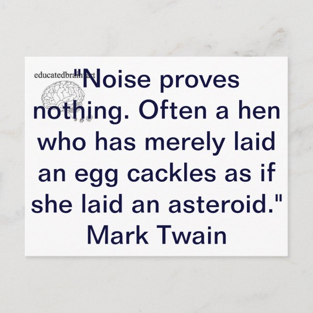 Carte Postale Bruit (Devant)