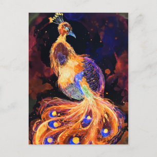 Carte Postale Brûler Phoenix Peacock