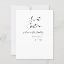 Brunch d'anniversaire pour un sweet sixteen 16 ans