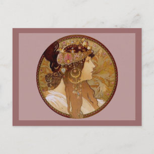 Carte Postale Brunette byzantine, 1897