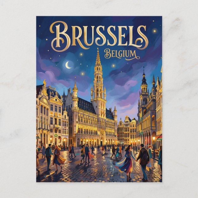 Carte Postale Bruxelles Belgique (Devant)