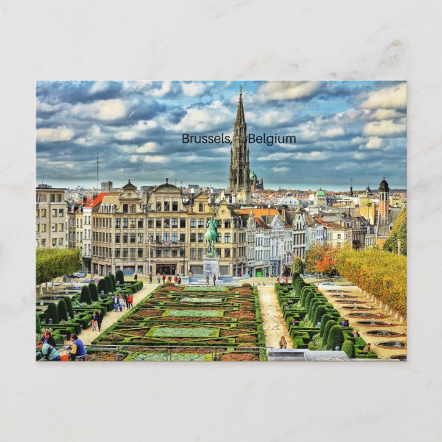 Carte Postale Bruxelles, Belgique, photo du paysage urbain (Devant)