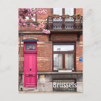 Carte Postale Bruxelles Belgique Portes roses