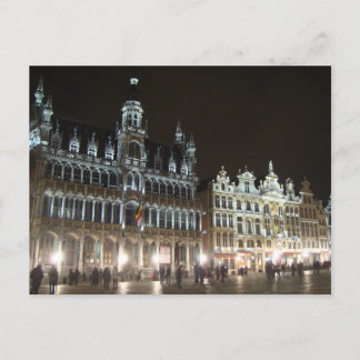 Carte Postale Bruxelles le soir, Belgique