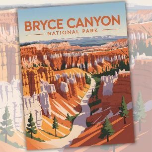Carte Postale Bryce Canyon National Park Utah Vintage US Travel