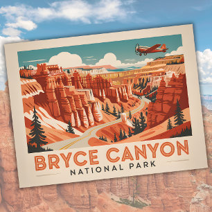 Carte Postale Bryce Canyon National Park Vintage Utah Travel